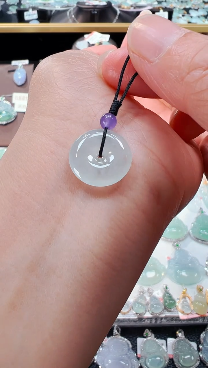 【闪购商品】翡翠吊坠(不含链)未镶嵌平安扣吊坠