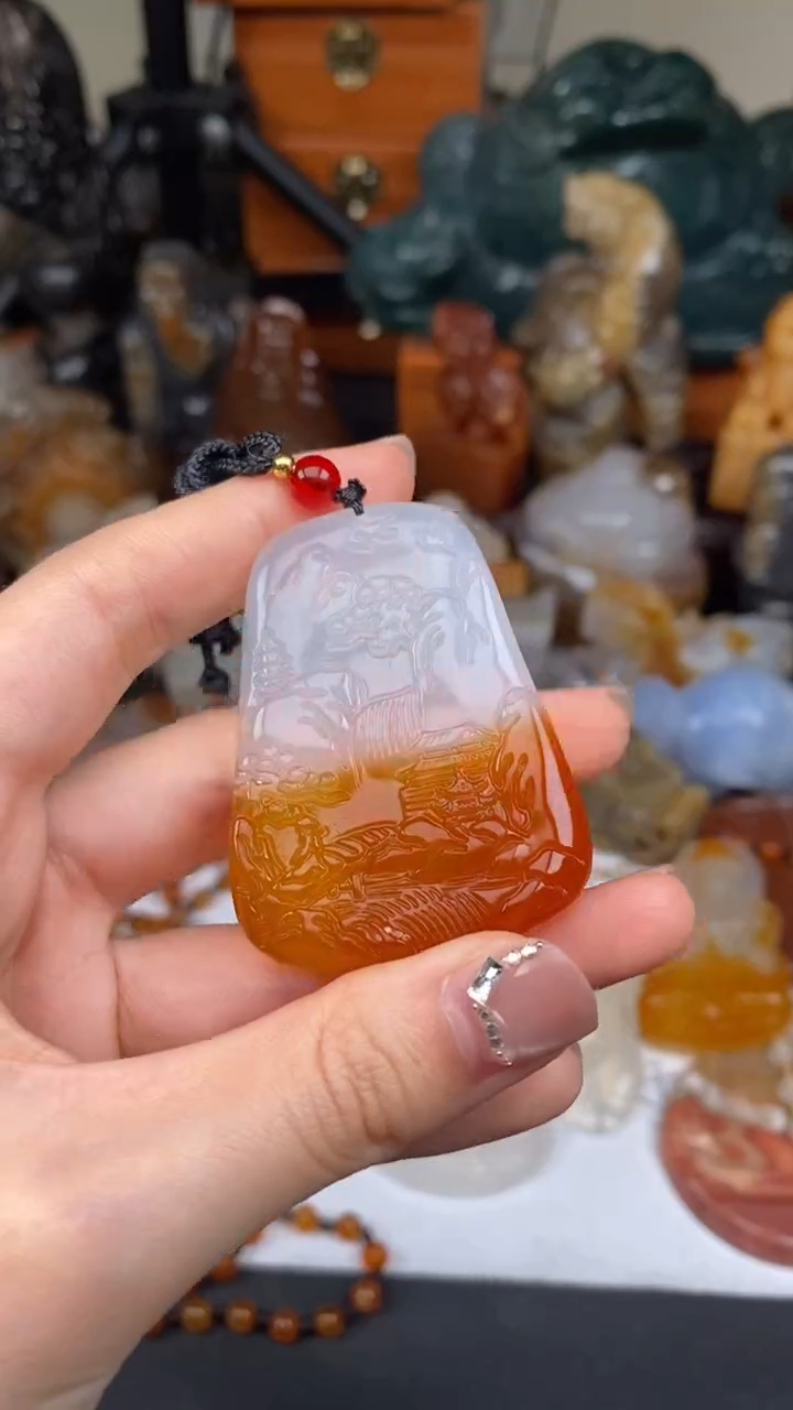 玛瑙/玉髓颈饰未镶嵌AA