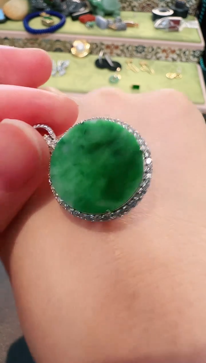 【闪购商品】翡翠吊坠(不含链)银S925镶嵌吊坠