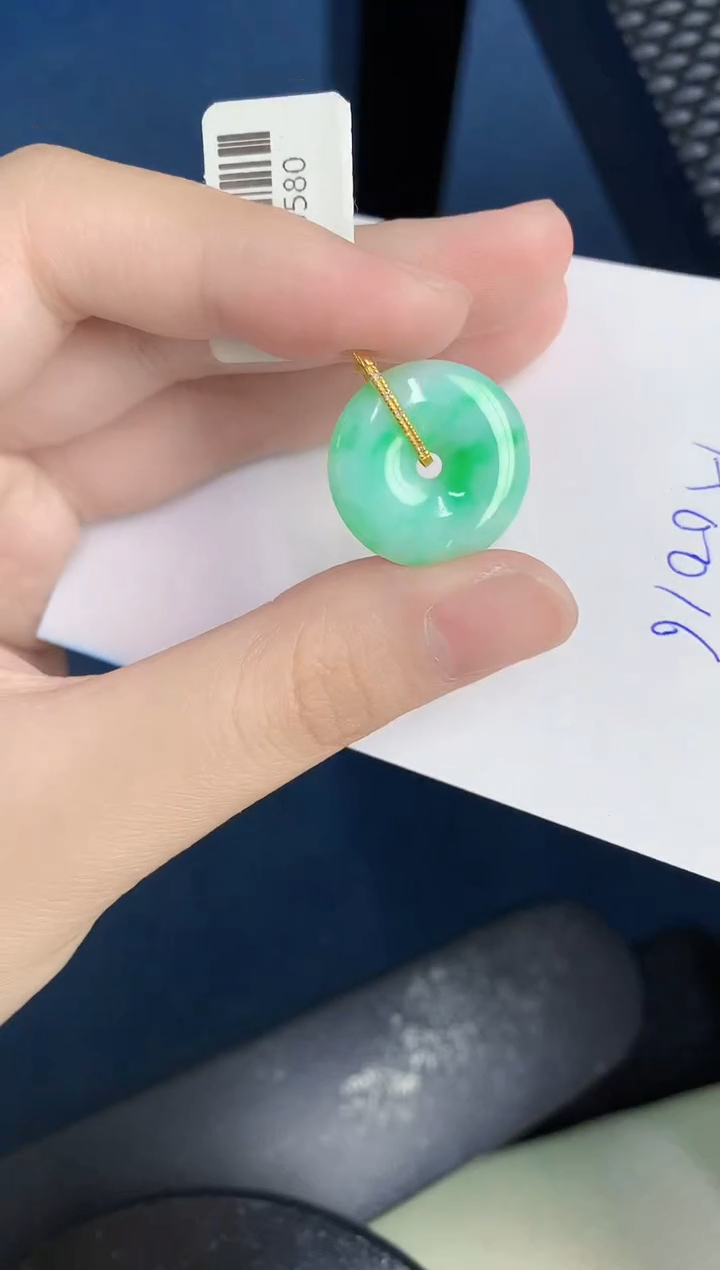 【闪购商品】翡翠颈饰18K金镶嵌0000000000