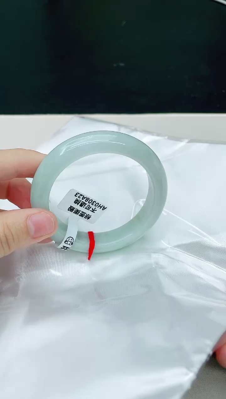 翡翠未镶嵌手镯天然A货翡翠54.5