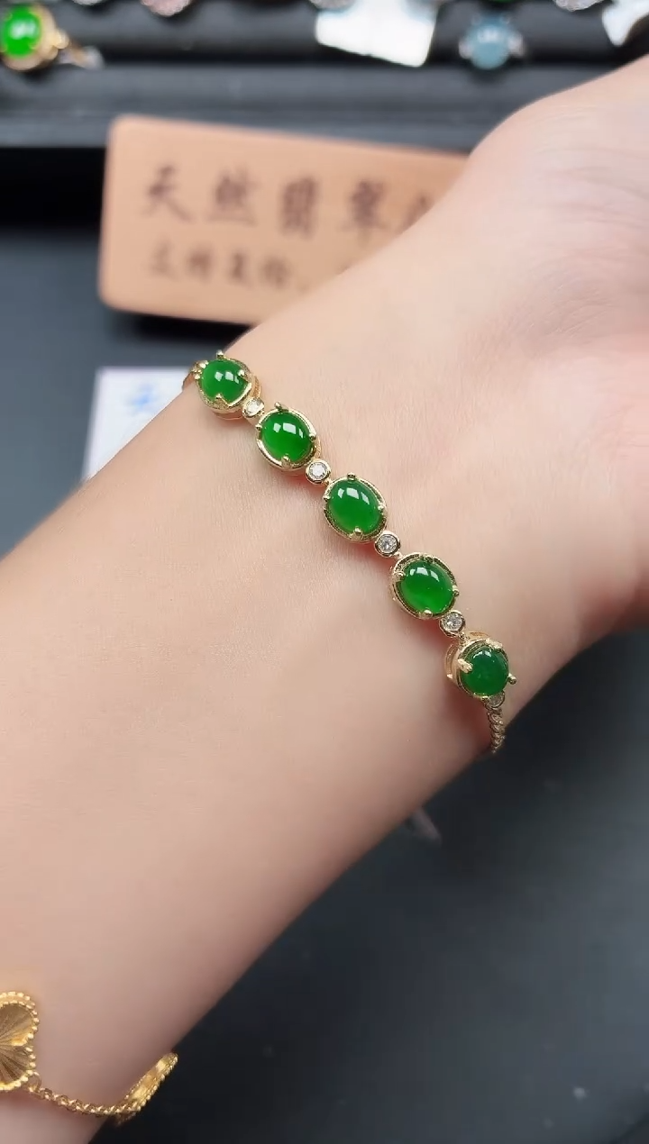 银S925镶嵌戒指翡翠111