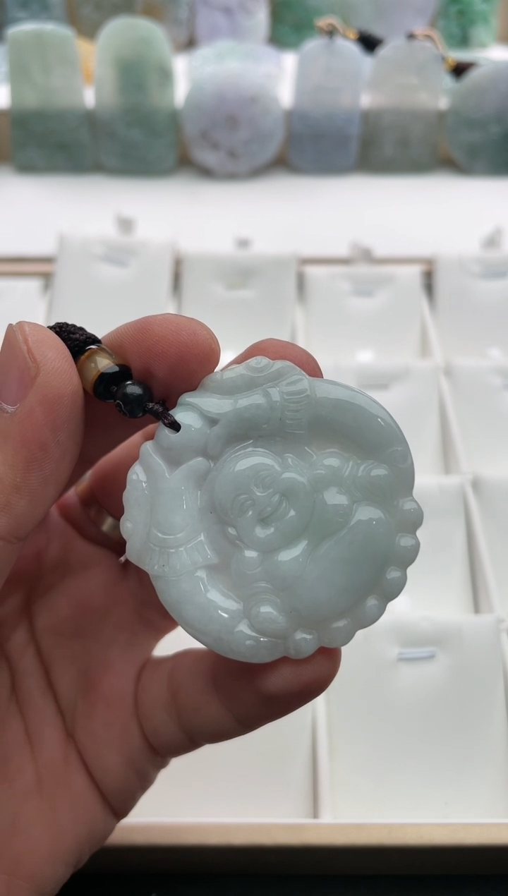 【闪购商品】翡翠颈饰未镶嵌..../3/7/ 135