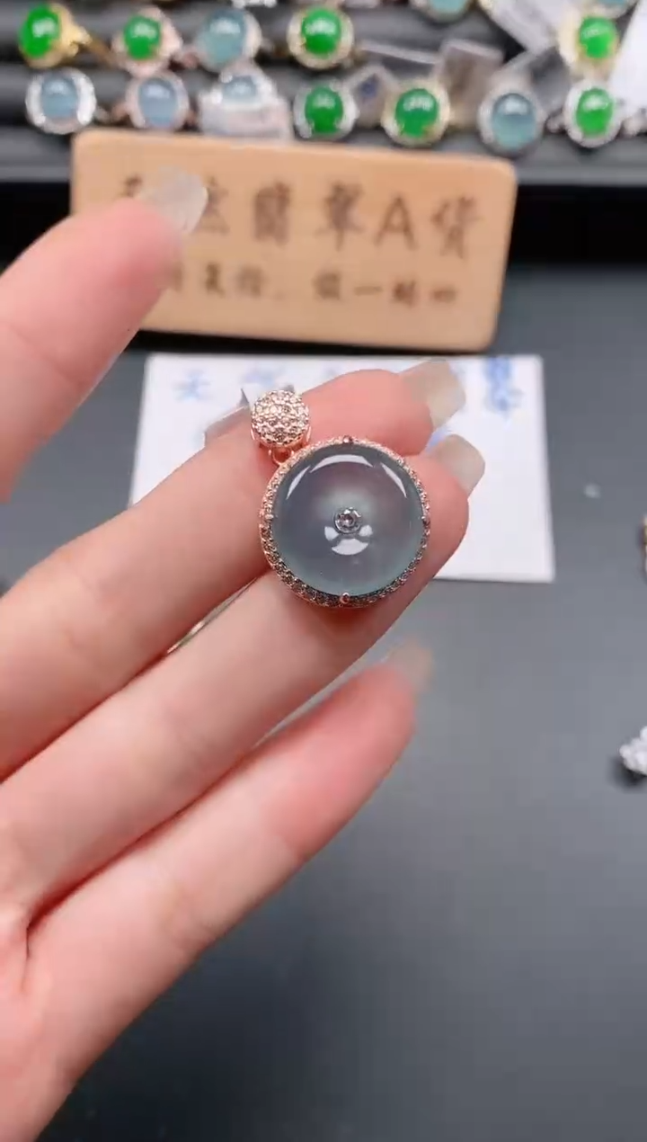 银S925镶嵌戒指翡翠1111