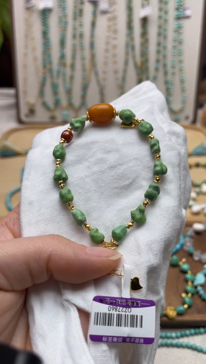 【闪购商品】绿松石手串银S925镶嵌61