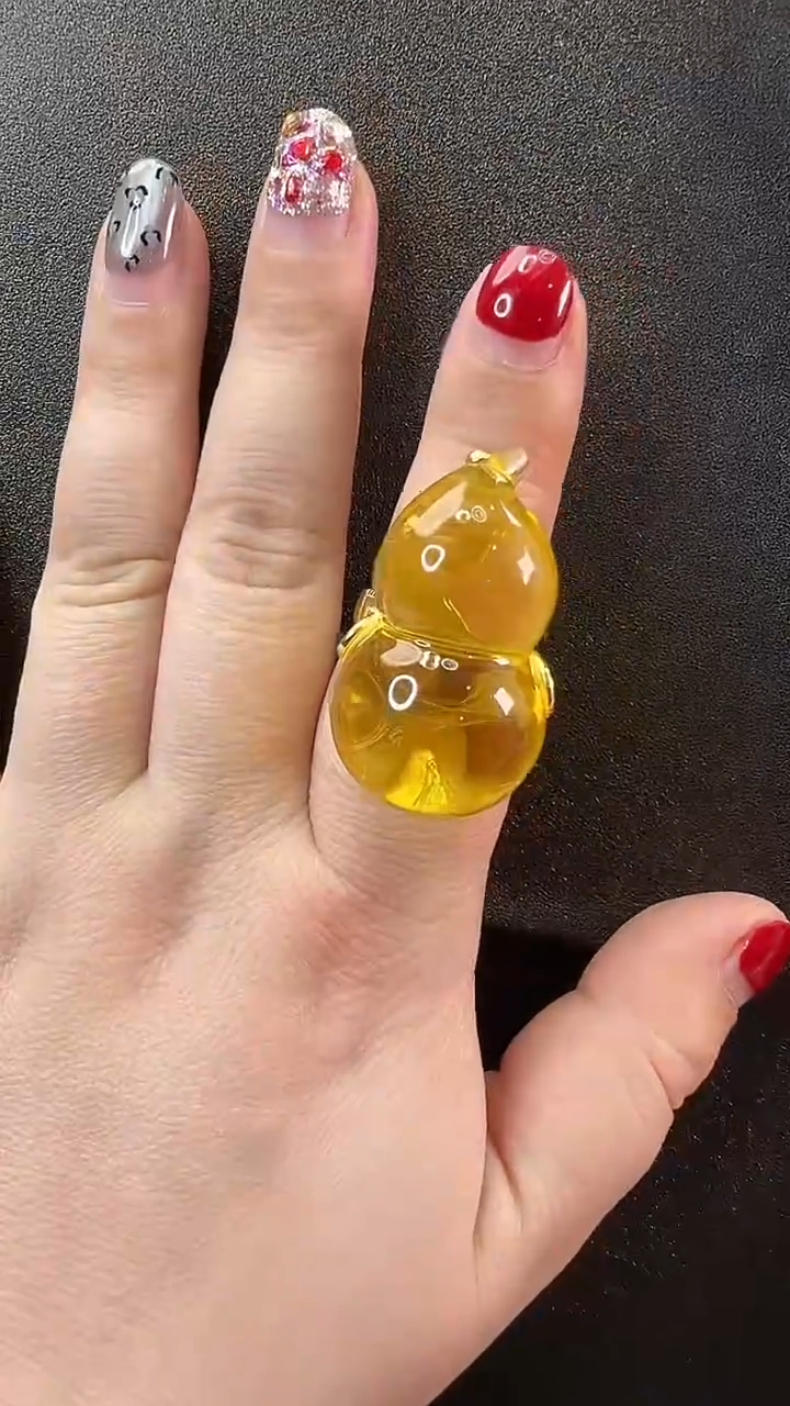【闪购商品】琥珀戒指未镶嵌戒指
