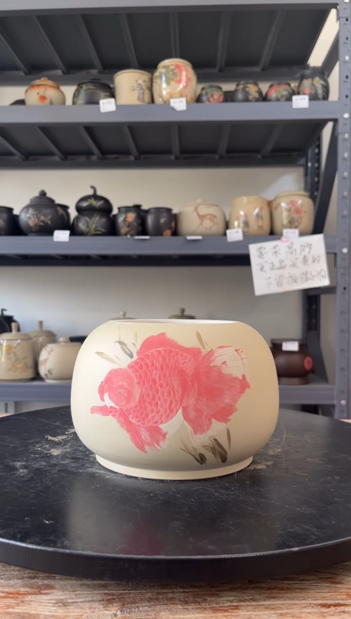 建水紫陶精品茶罐