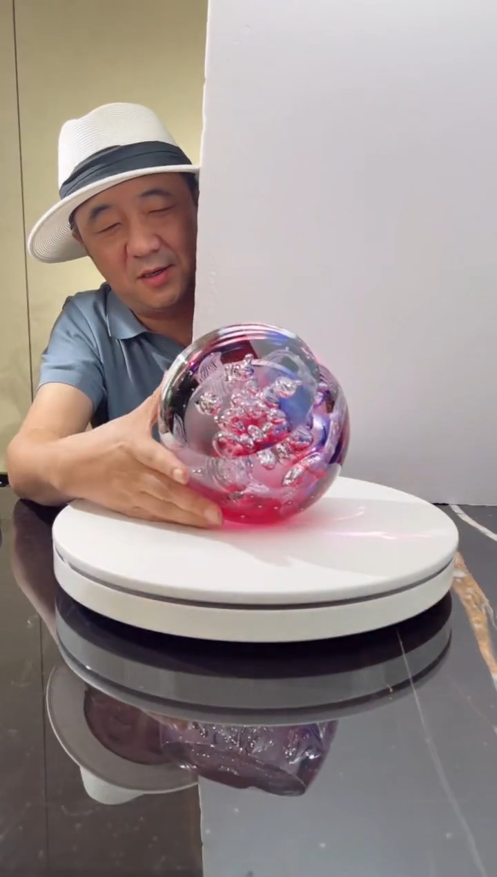 摆件金红繁花艺术摆件