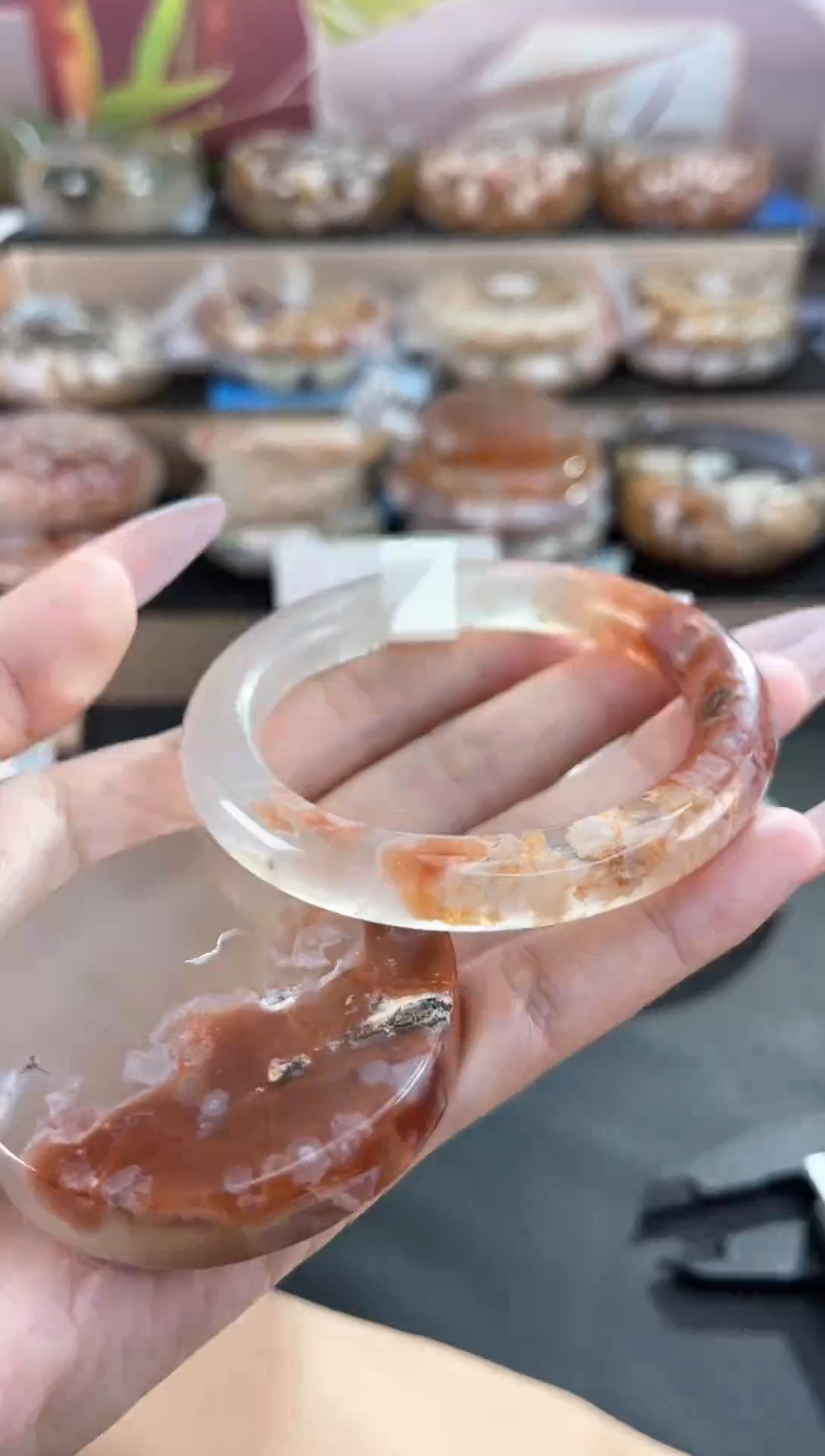 未镶嵌手镯石英质玉54