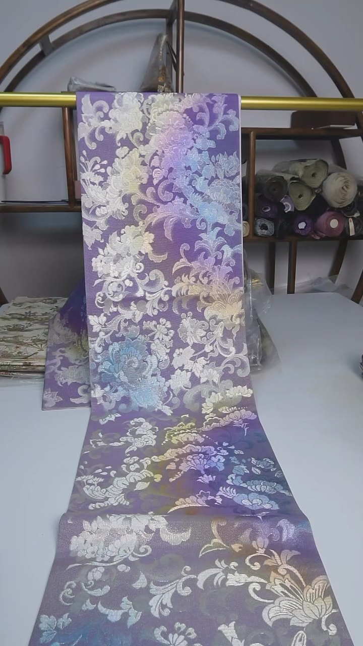 【闪购商品】织绣84西阵织六通缠枝莲