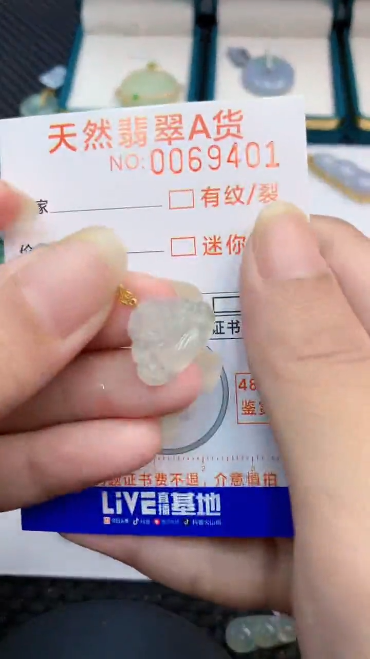 【闪购商品】翡翠颈饰18K金镶嵌            8