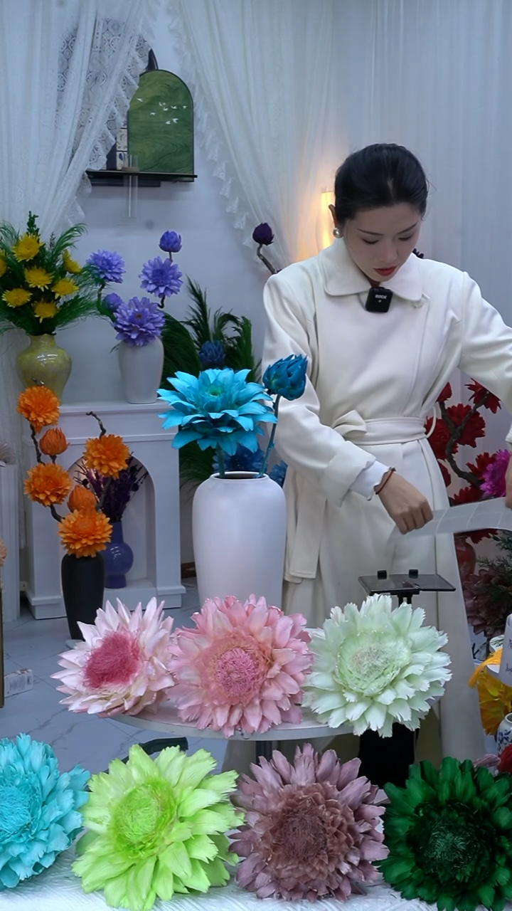 永生洋蓟湖蓝2头【吸色不均】8990