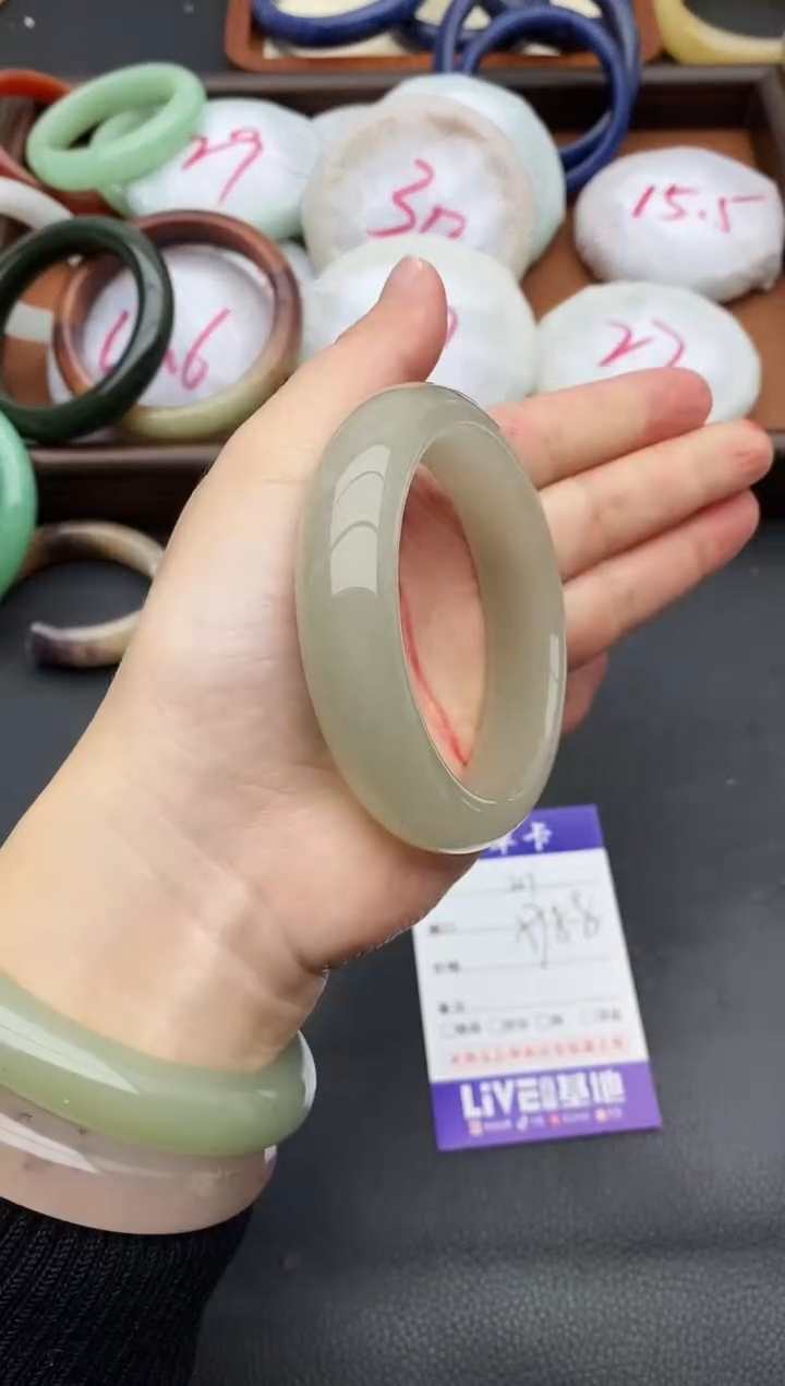 未镶嵌手镯石英质玉217+57/58