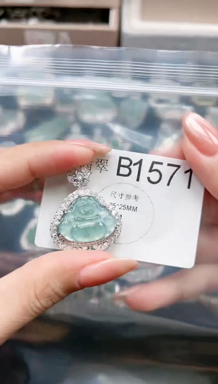 【闪购商品】翡翠颈饰未镶嵌1571赠皮绳