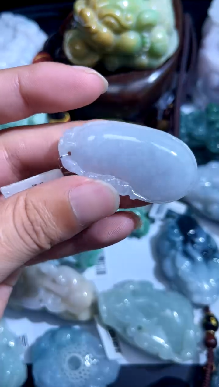 翡翠未镶嵌吊坠(不含链)00000172