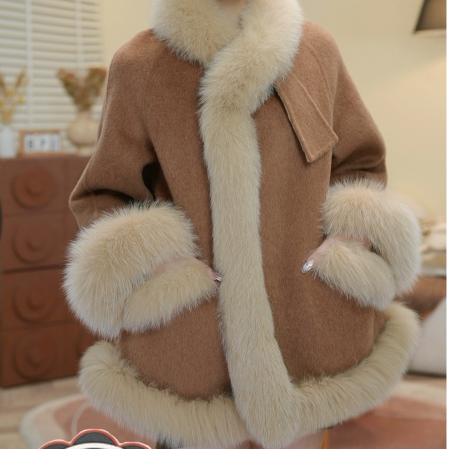 2025常规款宽松型冬季毛毛外套网红新款-927-破破-加棉加厚版