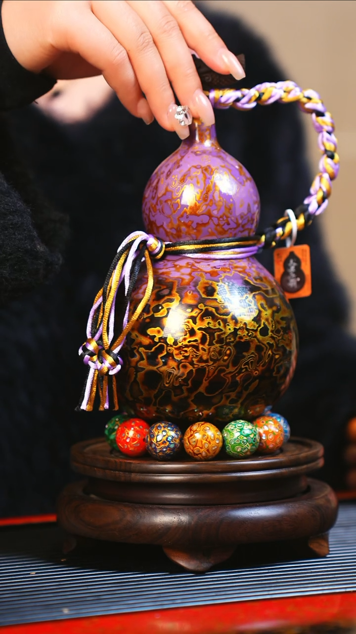 【闪购商品】JU018大师姐臻选非遗大漆酒葫芦