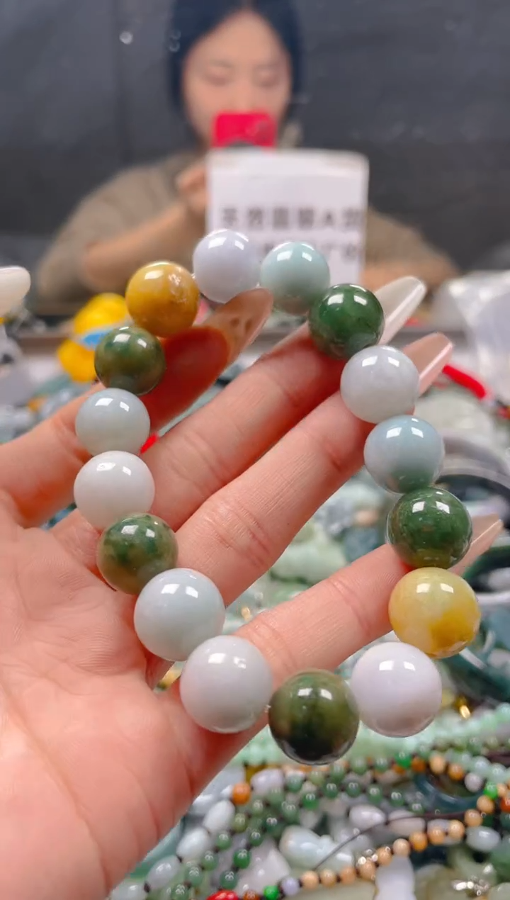 【闪购商品】翡翠颈饰未镶嵌13-14MM/E/翡翠A货一图一物