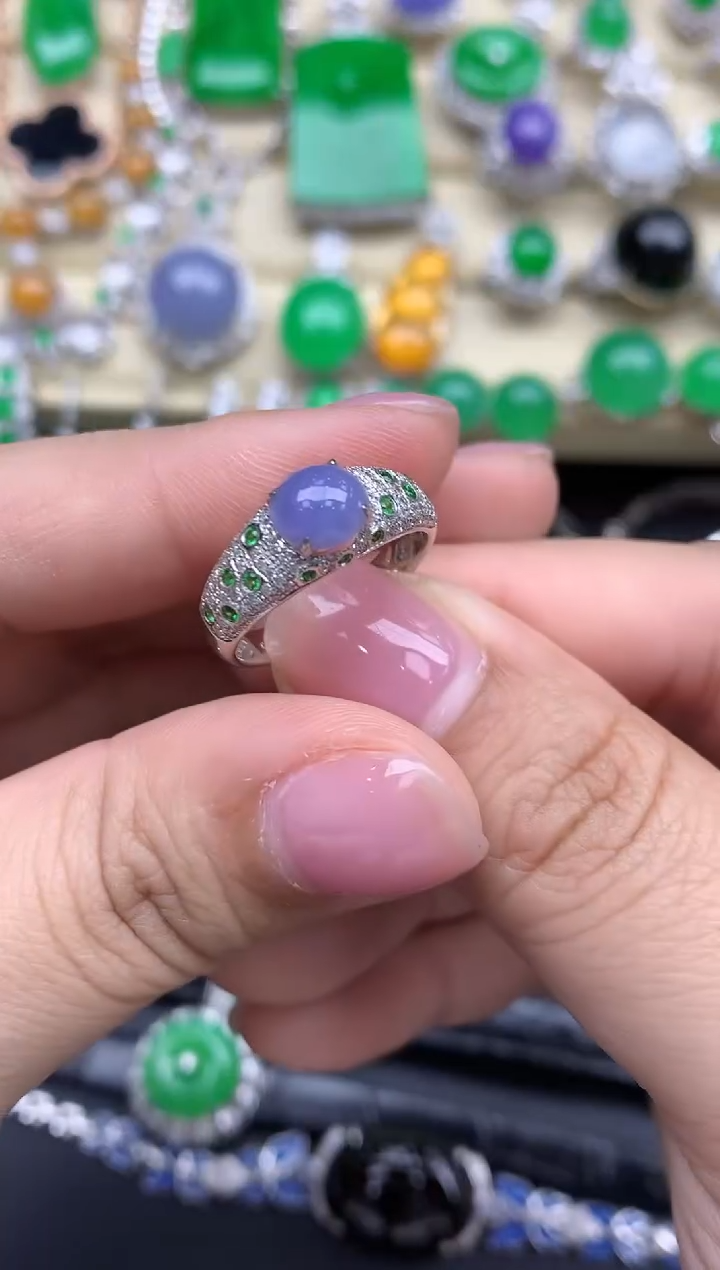 【闪购商品】翡翠戒指18K金镶嵌663-中国好珍宝