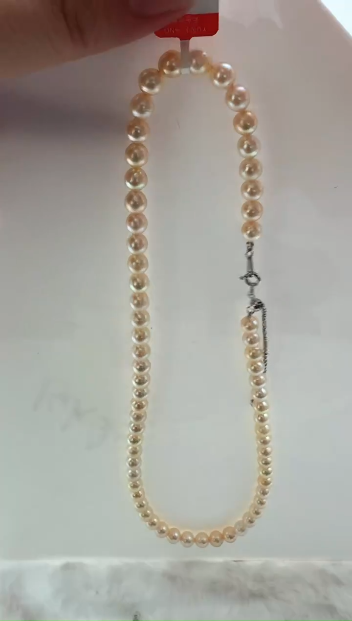 【闪购商品】海水珍珠AQ银S925镶嵌海水珍珠串链@@HF027