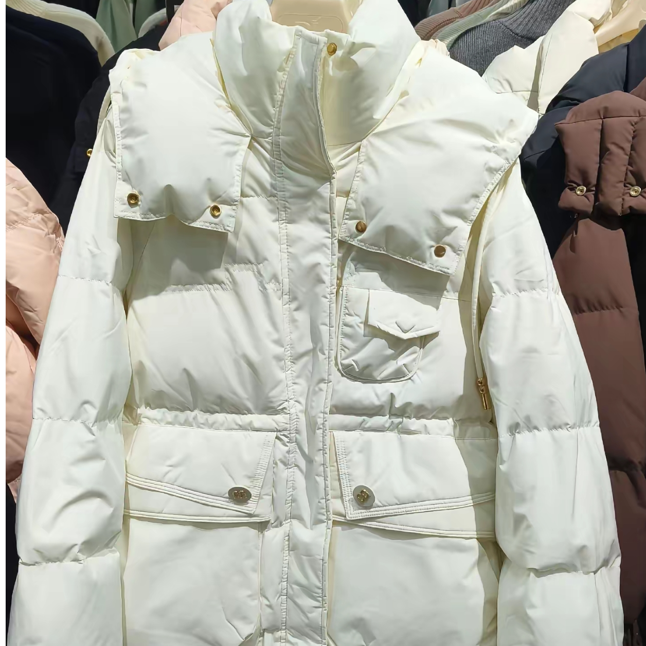  C66羽绒服白色（M衣长73左右）