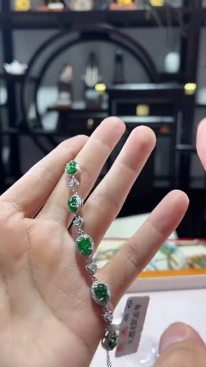 颈饰未镶嵌翡翠翡翠叶子手链