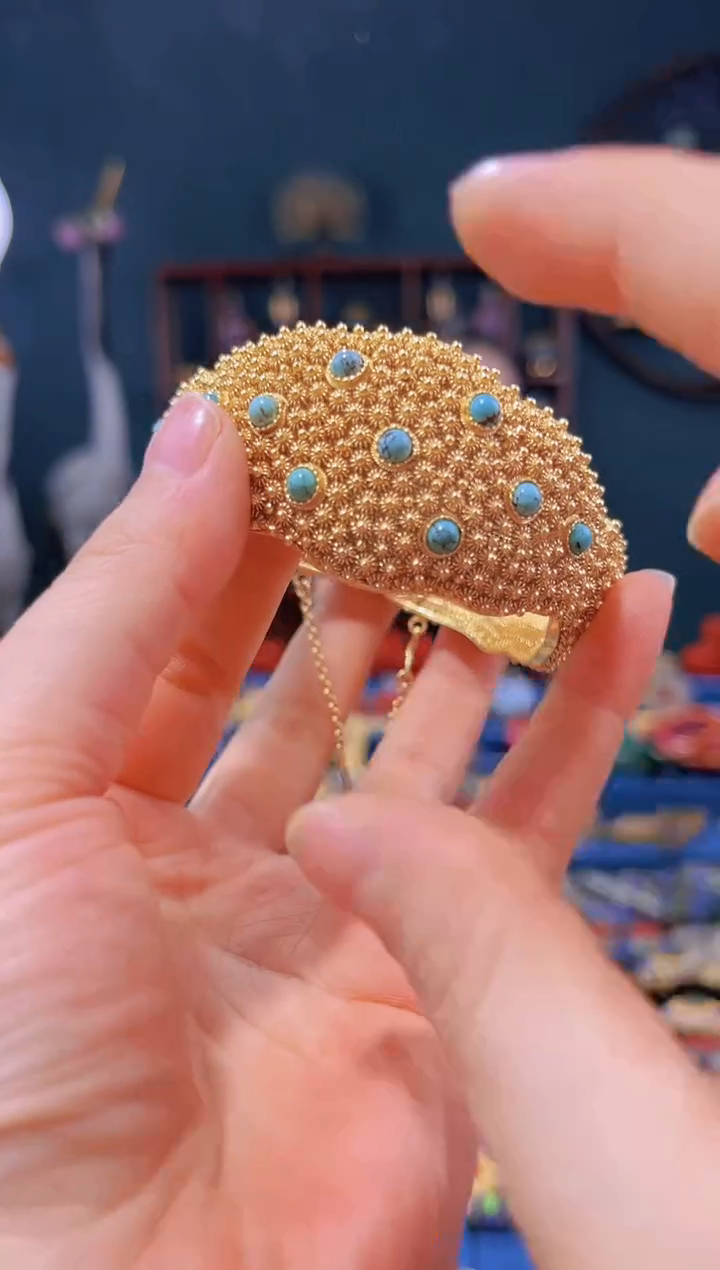 【闪购商品】非遗绝技 花丝堆松手镯