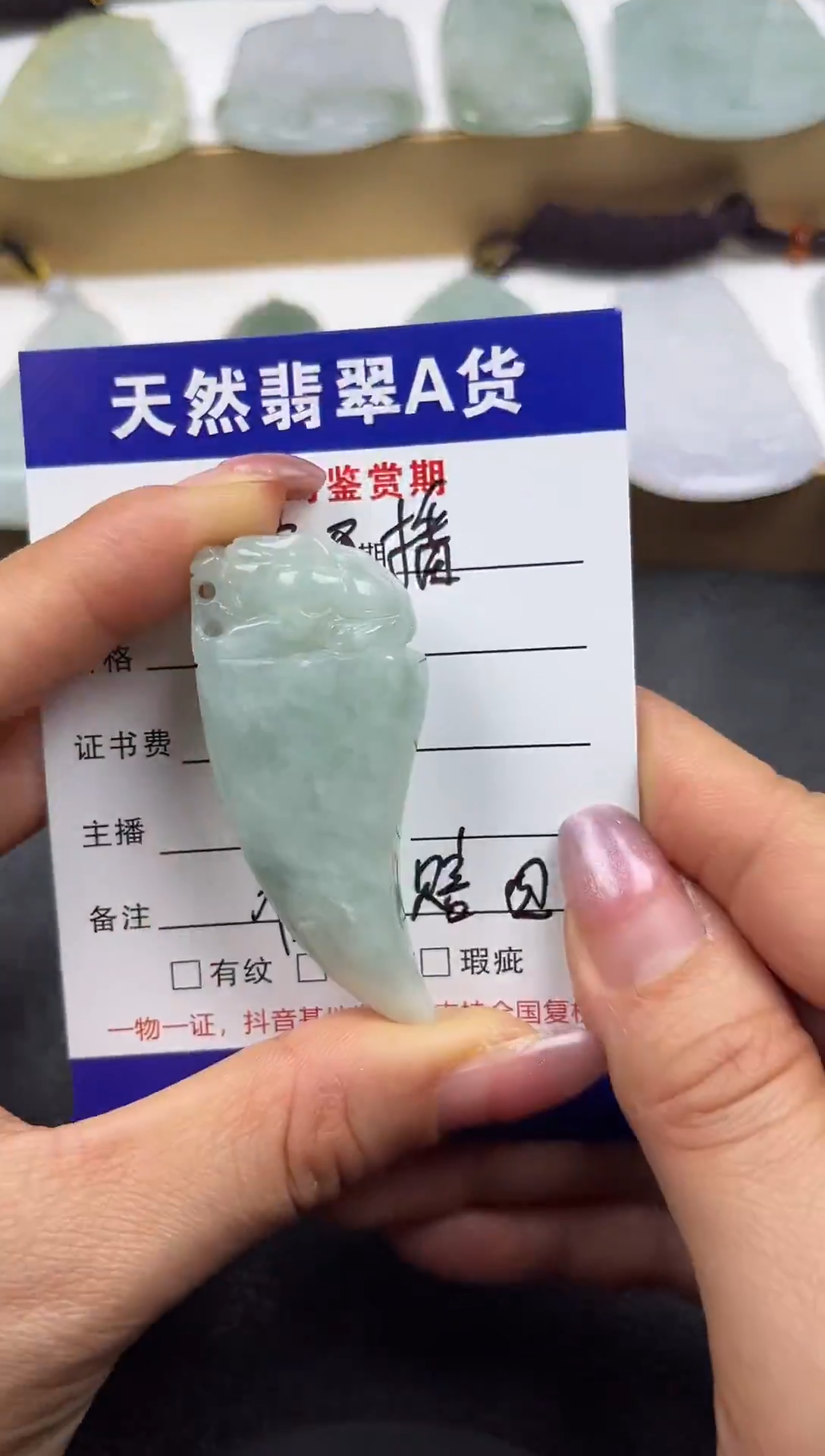 颈饰未镶嵌翡翠              