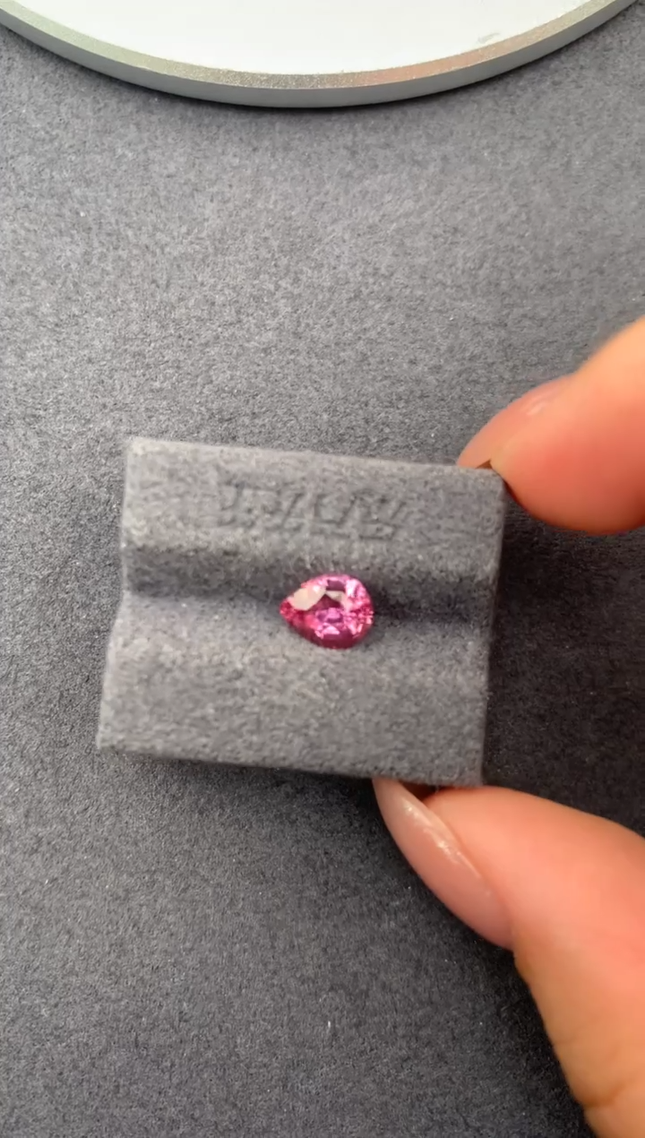 裸石彩色蓝宝石1ct帕帕拉恰  定制  FH