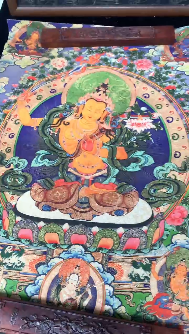 卷轴画63文殊菩萨