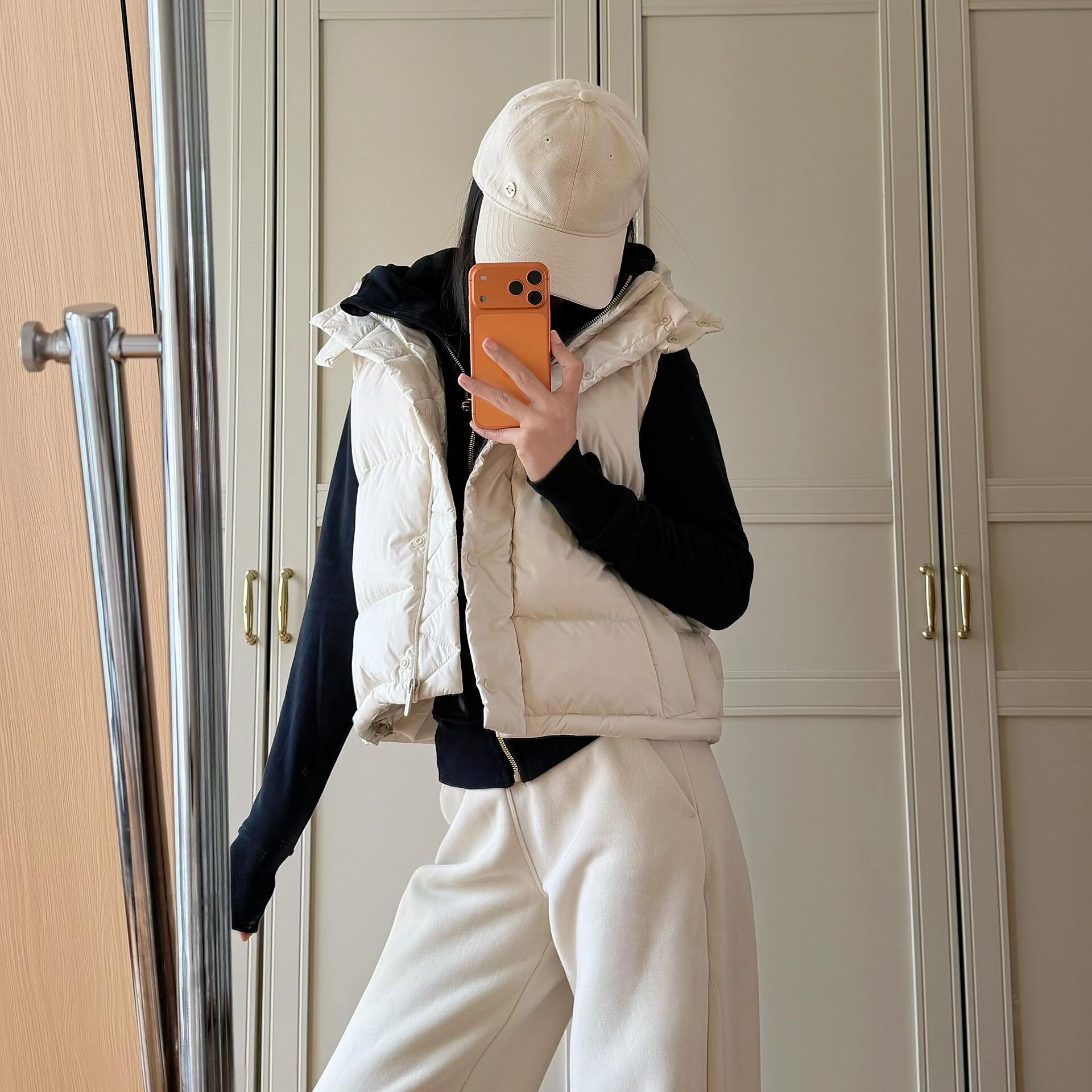 LU家泡芙鹅羽绒服宽松保暖三防-马甲-羽绒服商城同款