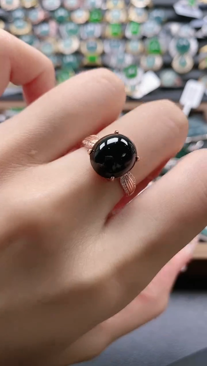 【闪购商品】翡翠戒指银S925镶嵌511511