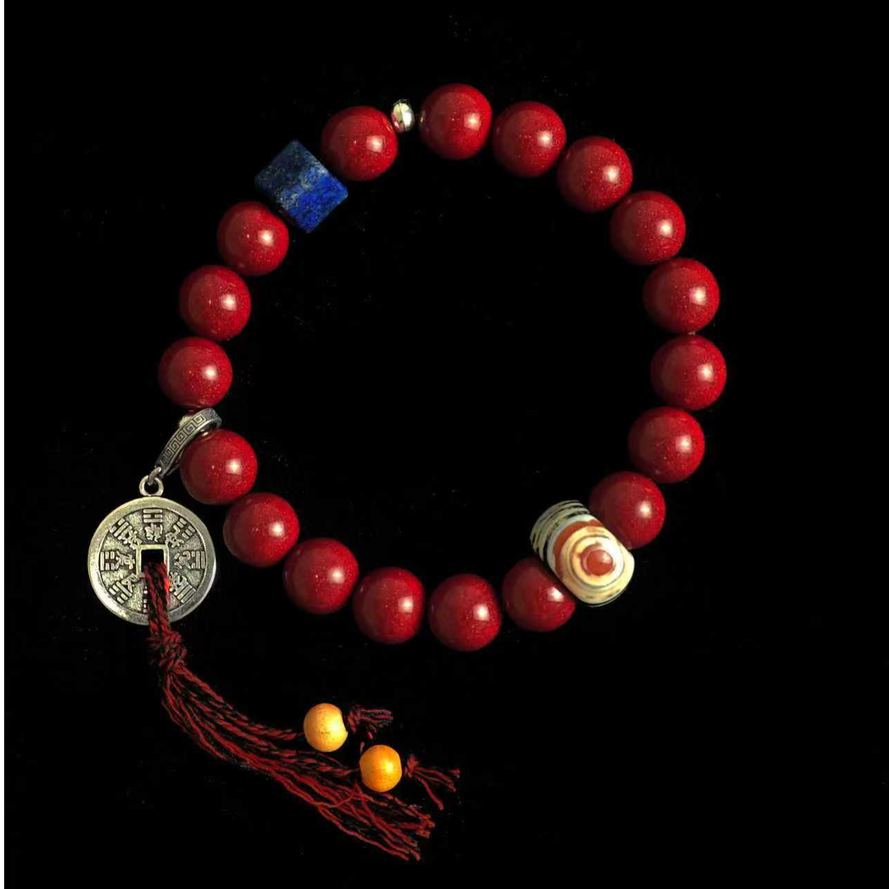 非金属木质手链   赤金手串