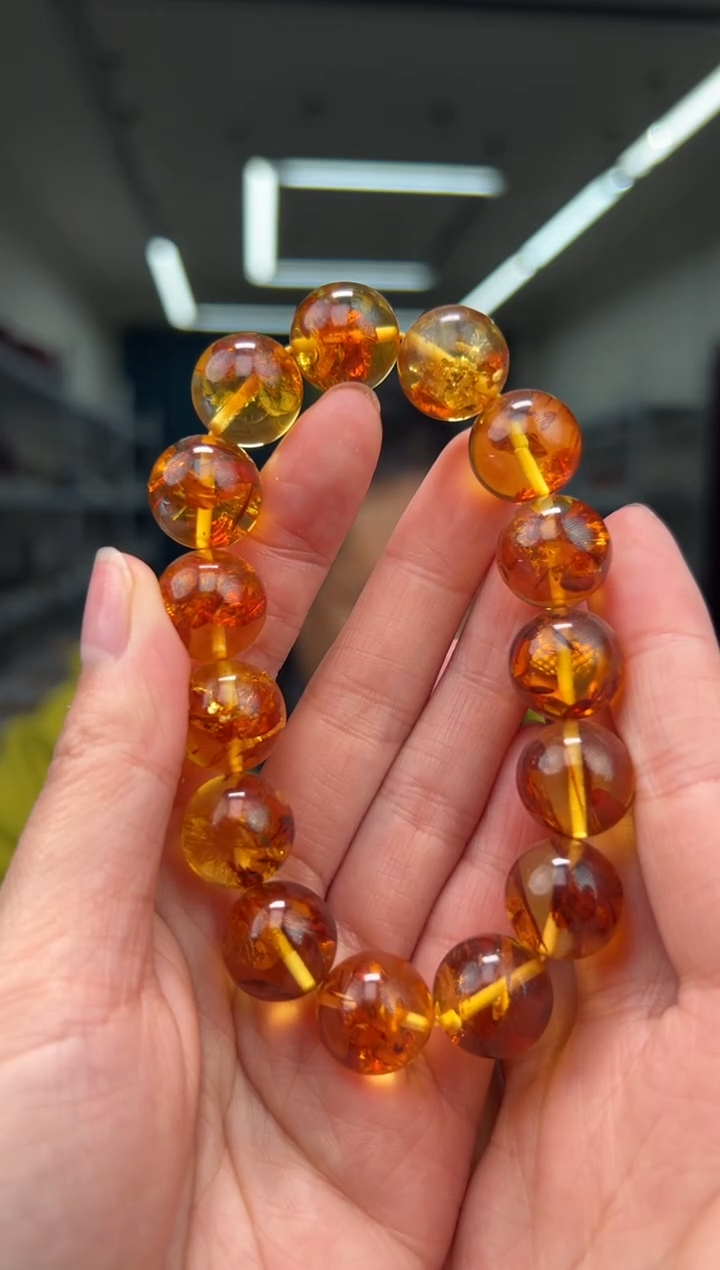 手链琥珀未镶嵌手串