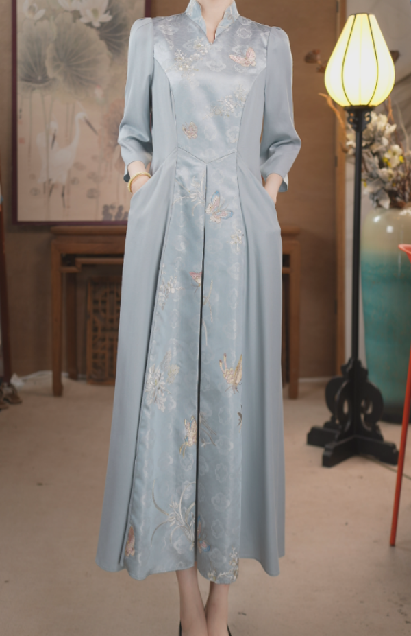 JIXIANGYIJIA/吉祥衣家蝶栖兰语951237347 新中式复古中国风