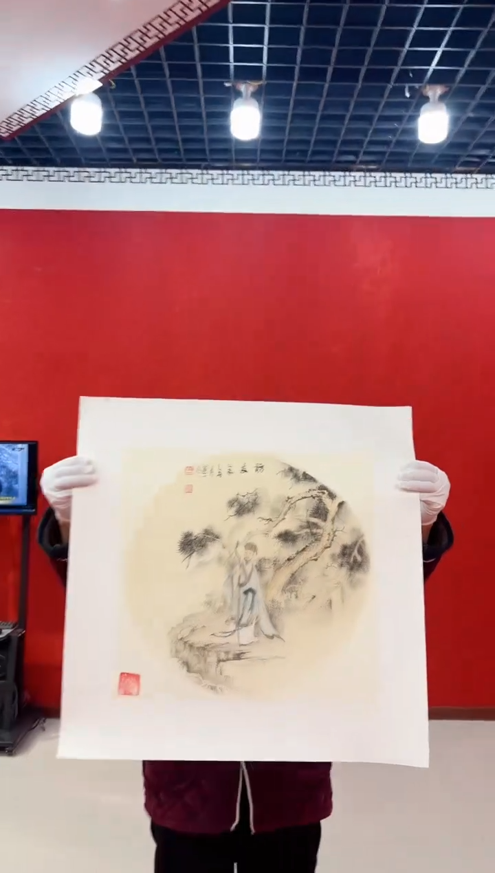 【闪购商品】国画国画道一老师亲笔绘画作品D45