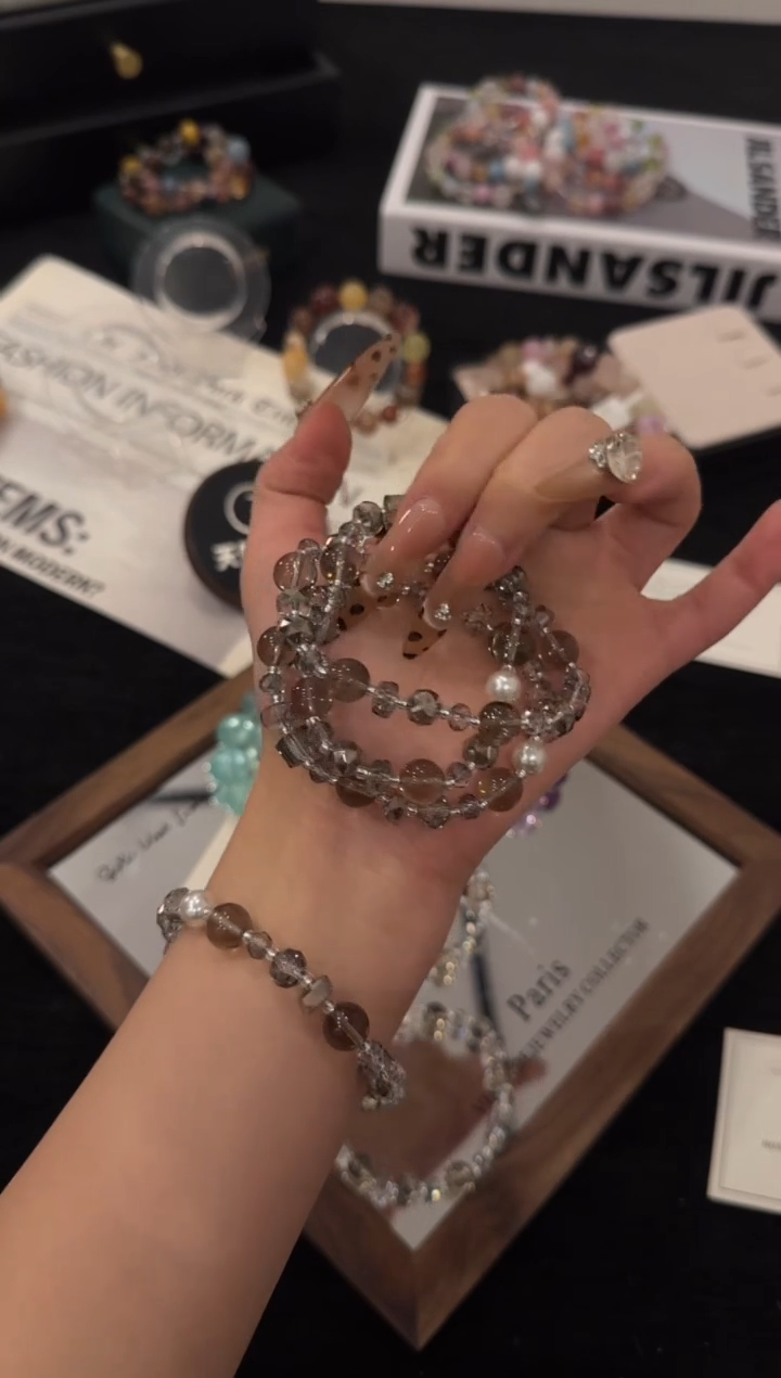 未镶嵌手链水晶茶水晶x3557