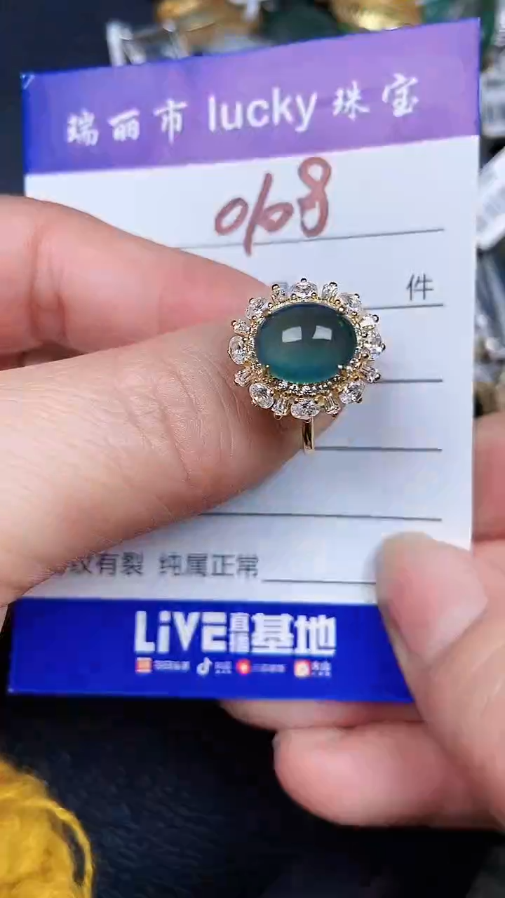 颈饰银S925镶嵌翡翠0108