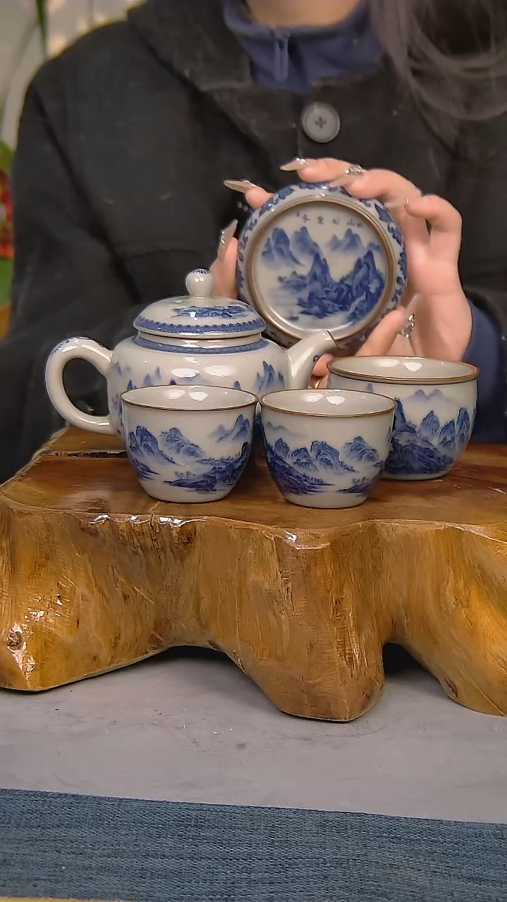 【闪购商品】5件套陶瓷茶具家用简装系列 