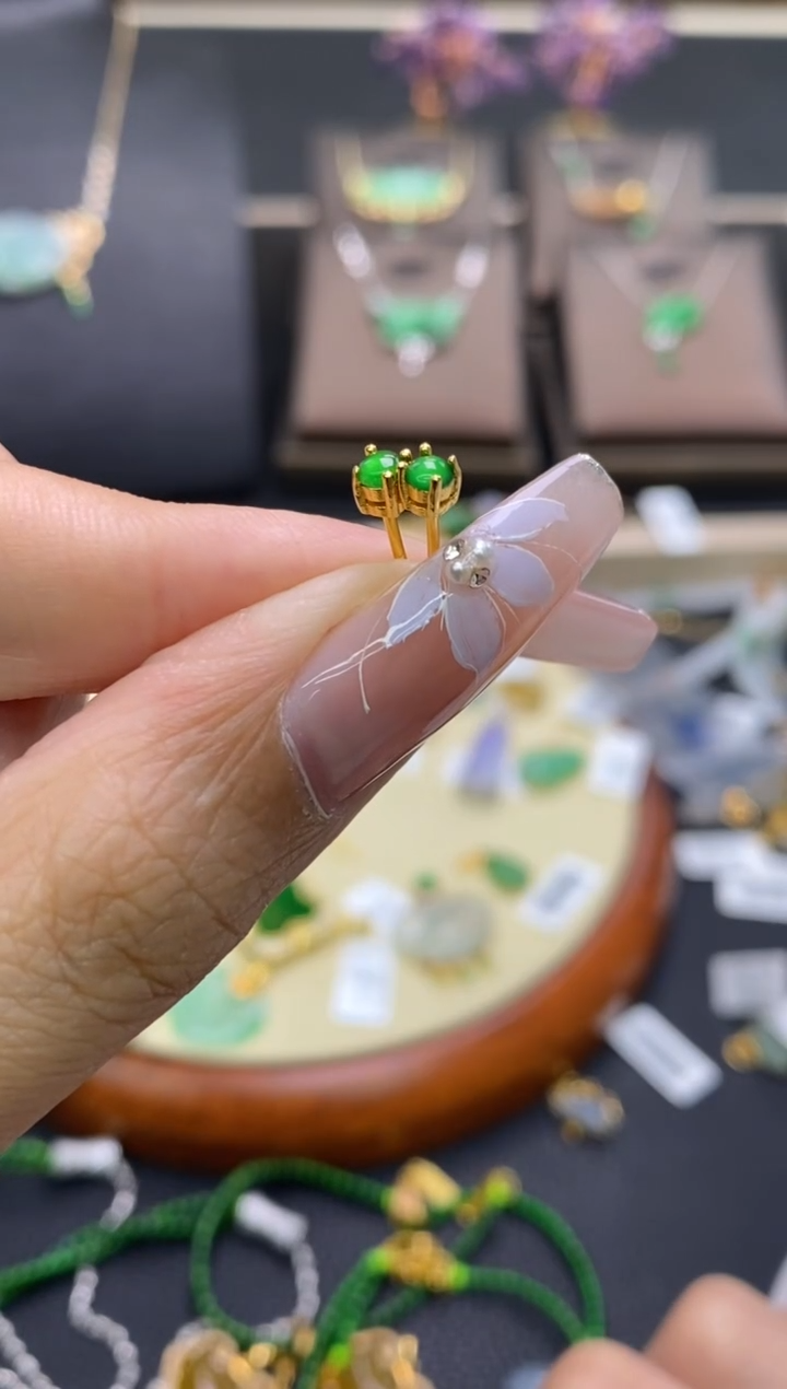 【闪购商品】翡翠颈饰银S925镶嵌多样性发其一净货16025
