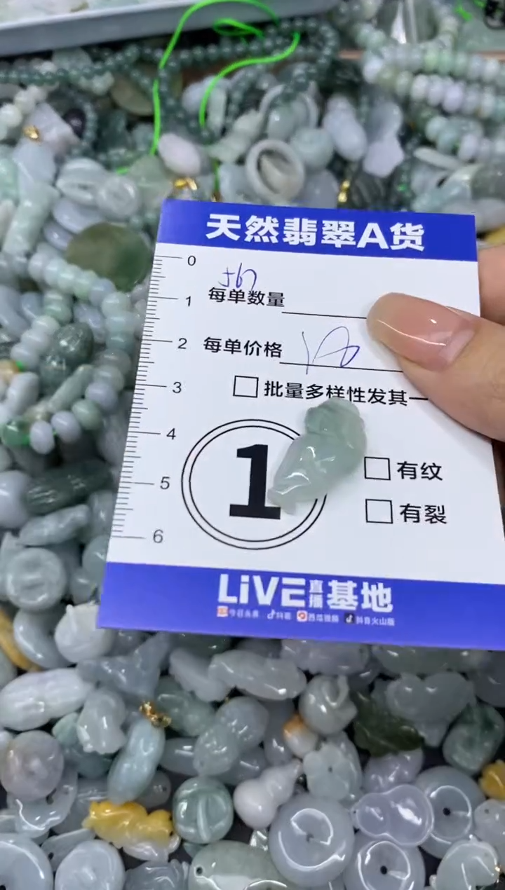 颈饰未镶嵌翡翠天然翡翠A货批量多样性发一件