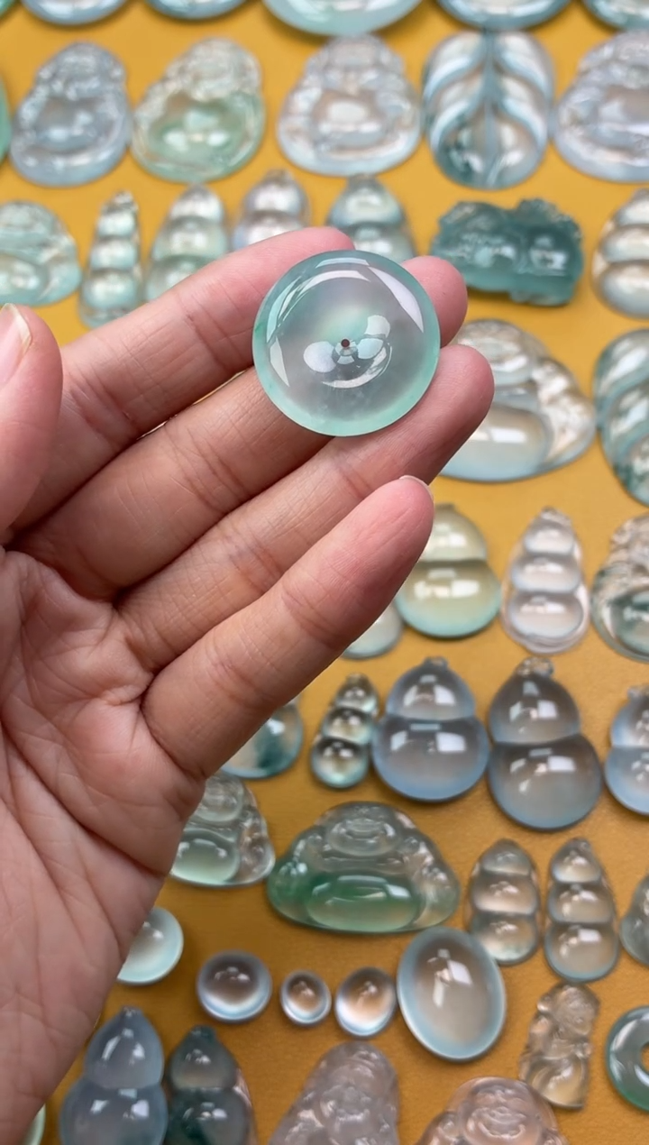 吊坠(不含链)未镶嵌翡翠44 平安扣 24.5 5.7