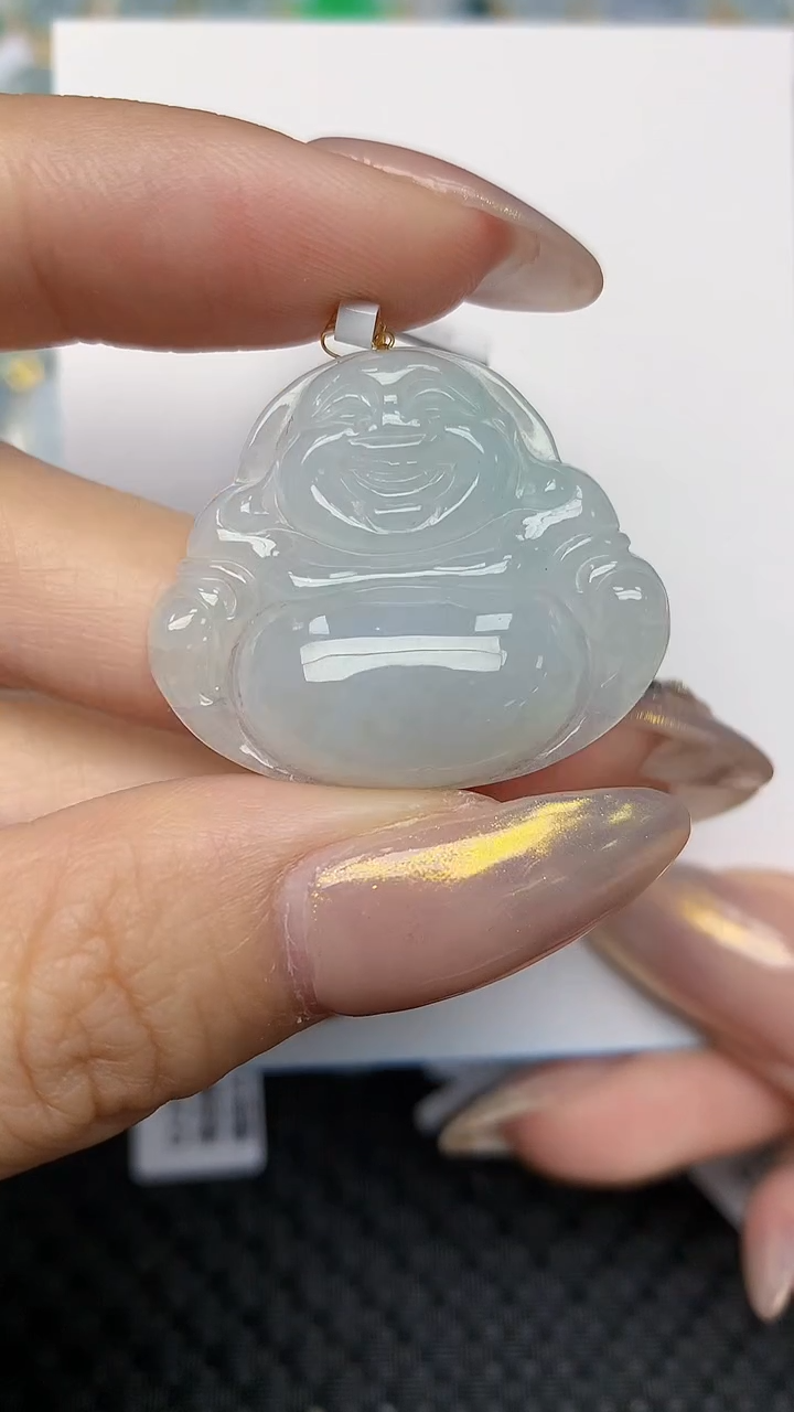 【闪购商品】翡翠颈饰18K金镶嵌 天然翡翠A货