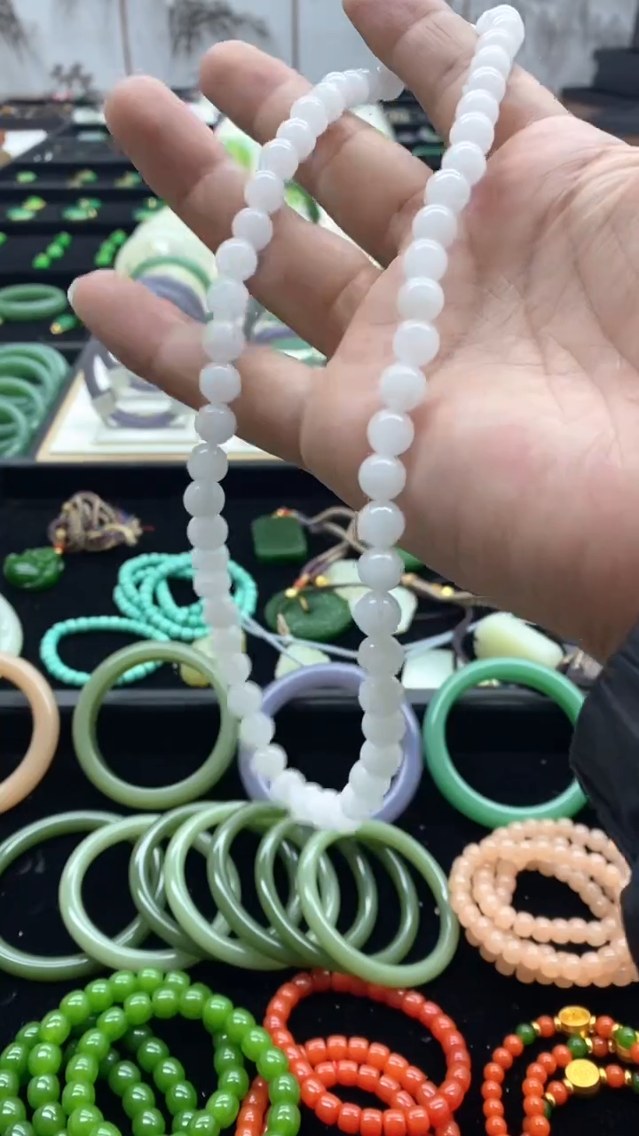 【闪购商品】未镶嵌和田玉手链项链白