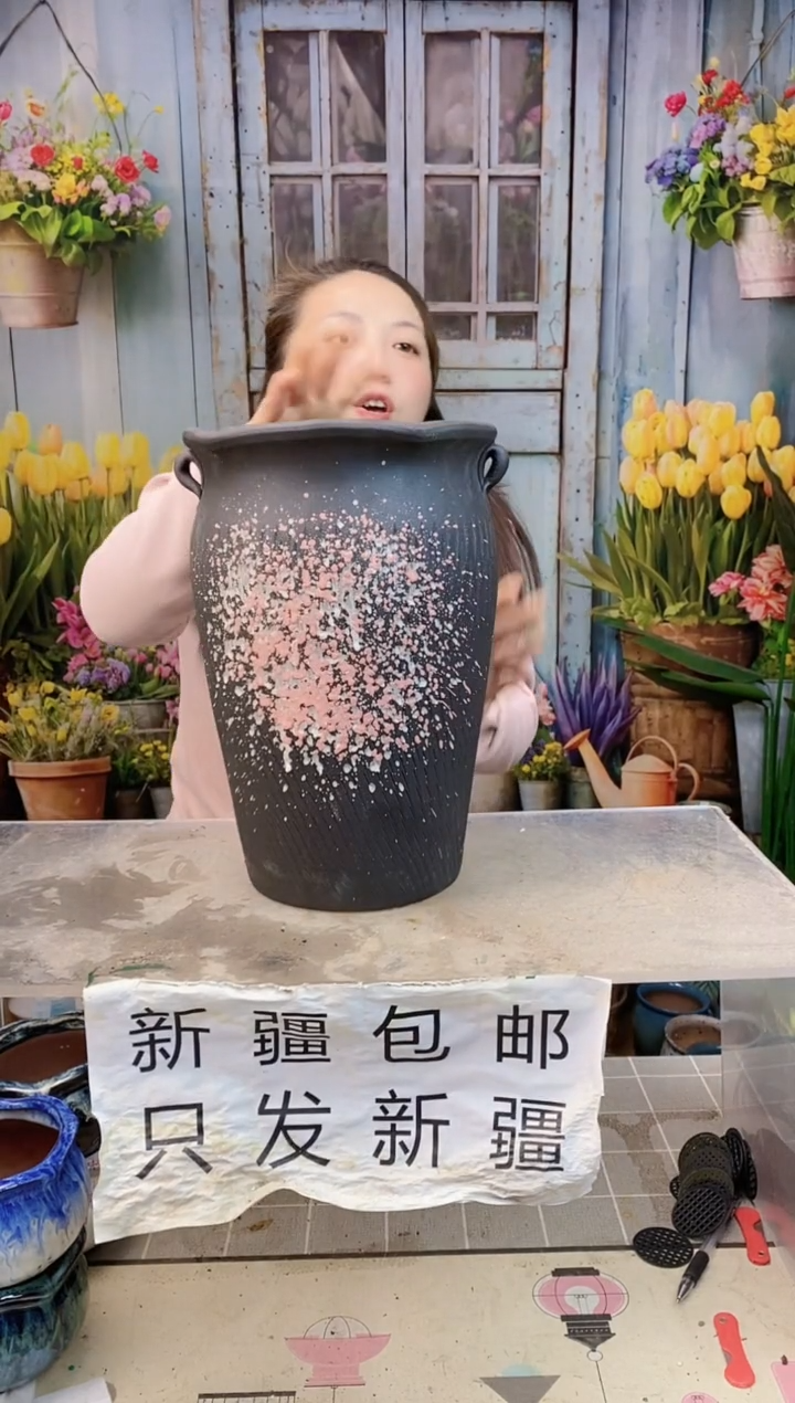 003 黑色双耳一个装  口20高31