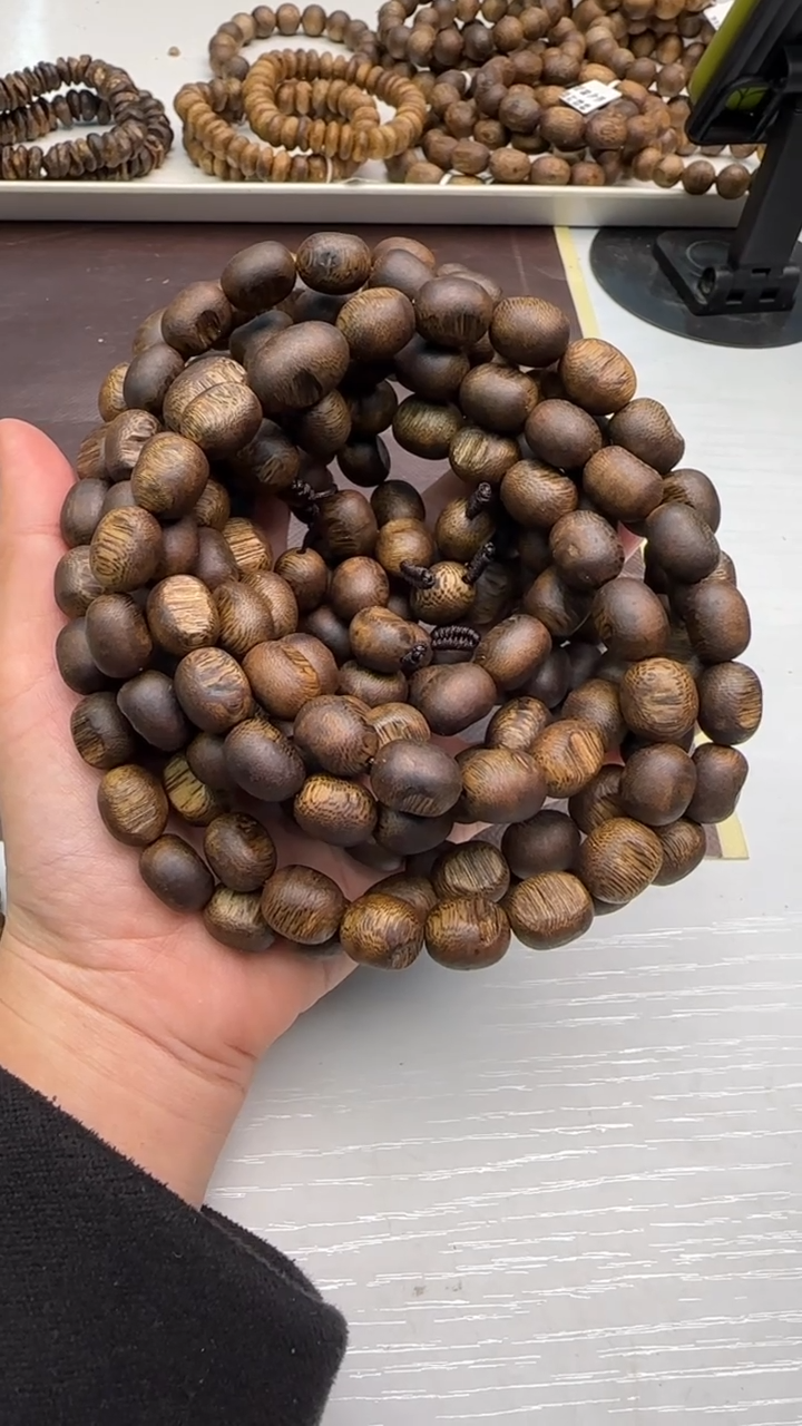 【闪购商品】沉香手串沉水浮窖藏款莞香留疤多圈47g+一件发货