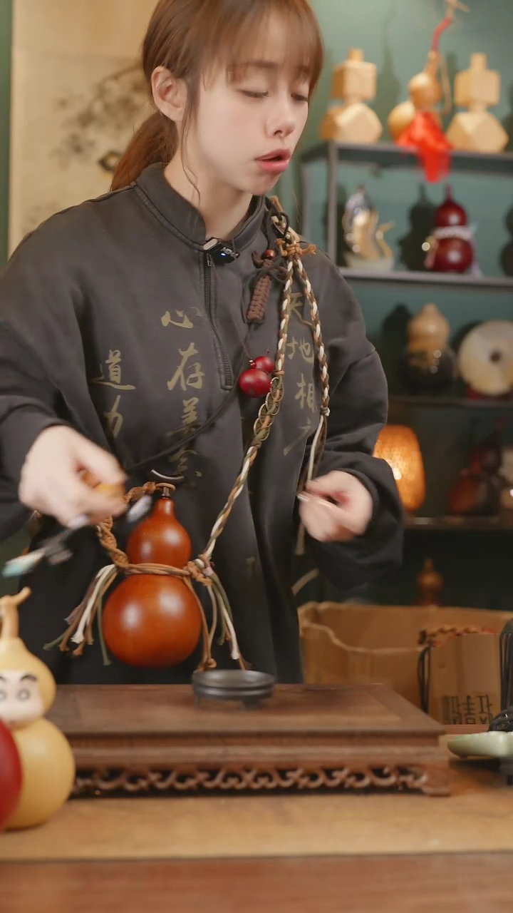 【闪购商品】234号精品天然大漆工艺防渗内胆酒葫芦~