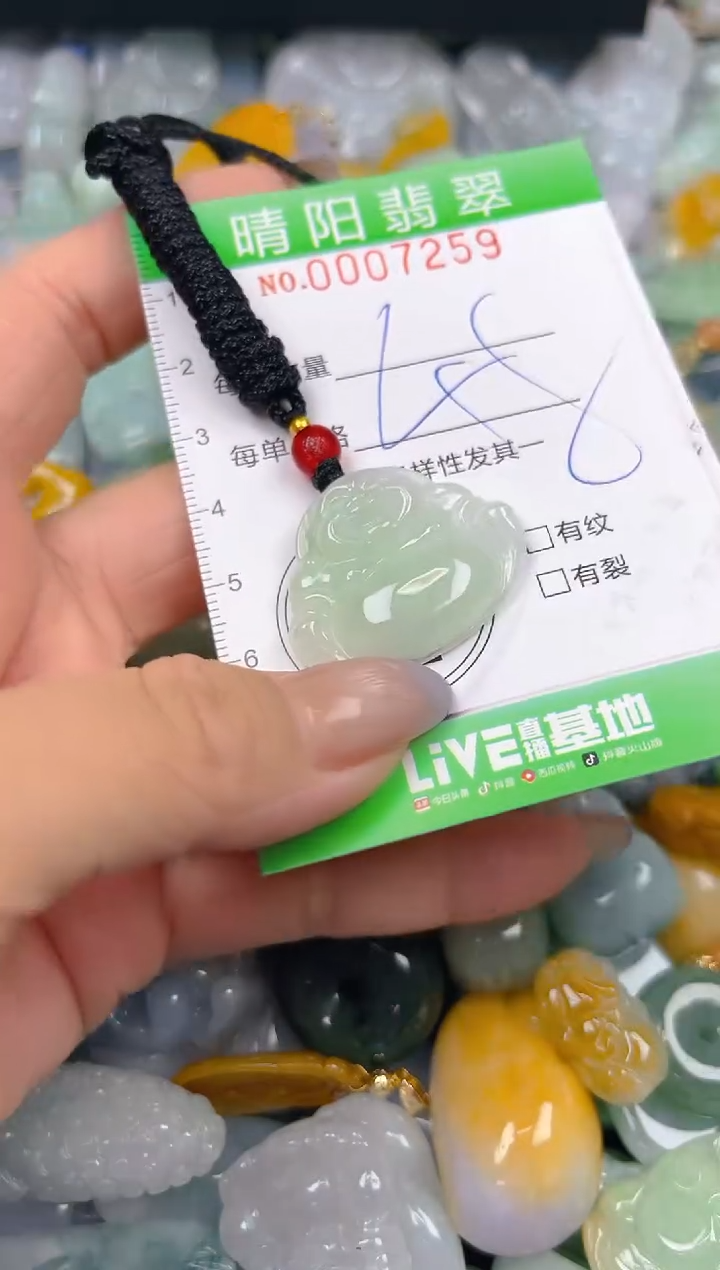 翡翠未镶嵌颈饰闪购0007259