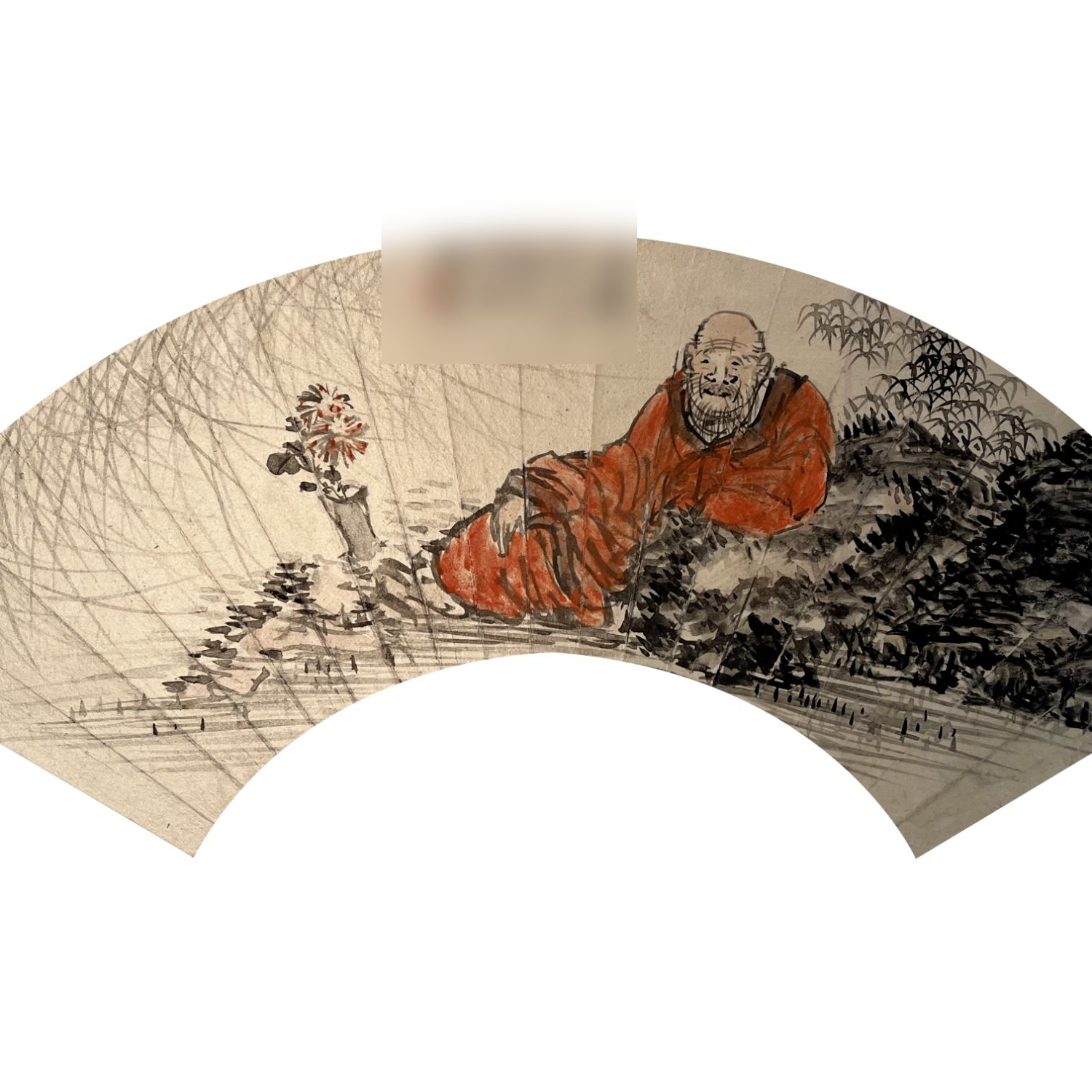 【辽拍】V240112-2-171《人物》（0.6平尺）纸本镜片 lj1207