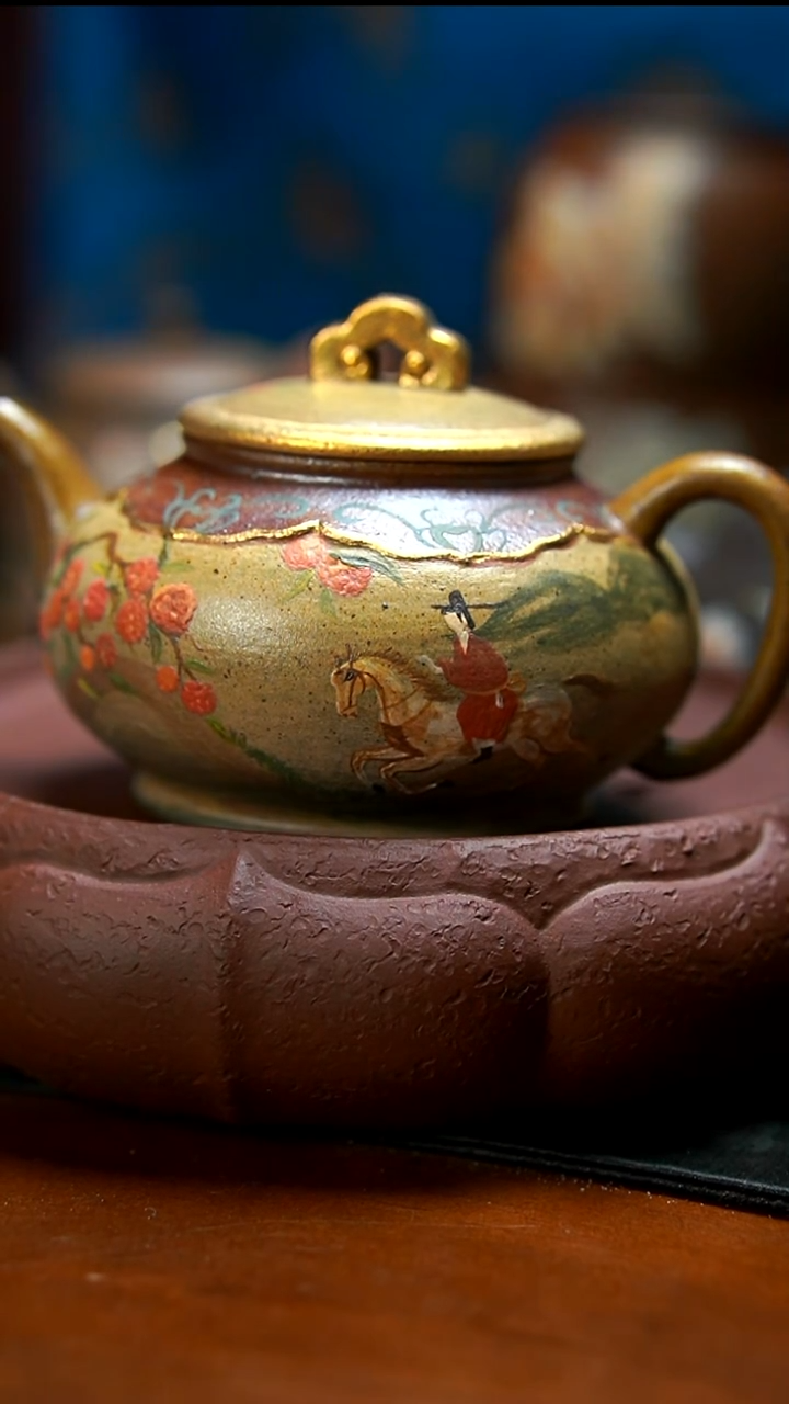 茶壶紫砂柴烧长安荔枝壶1
